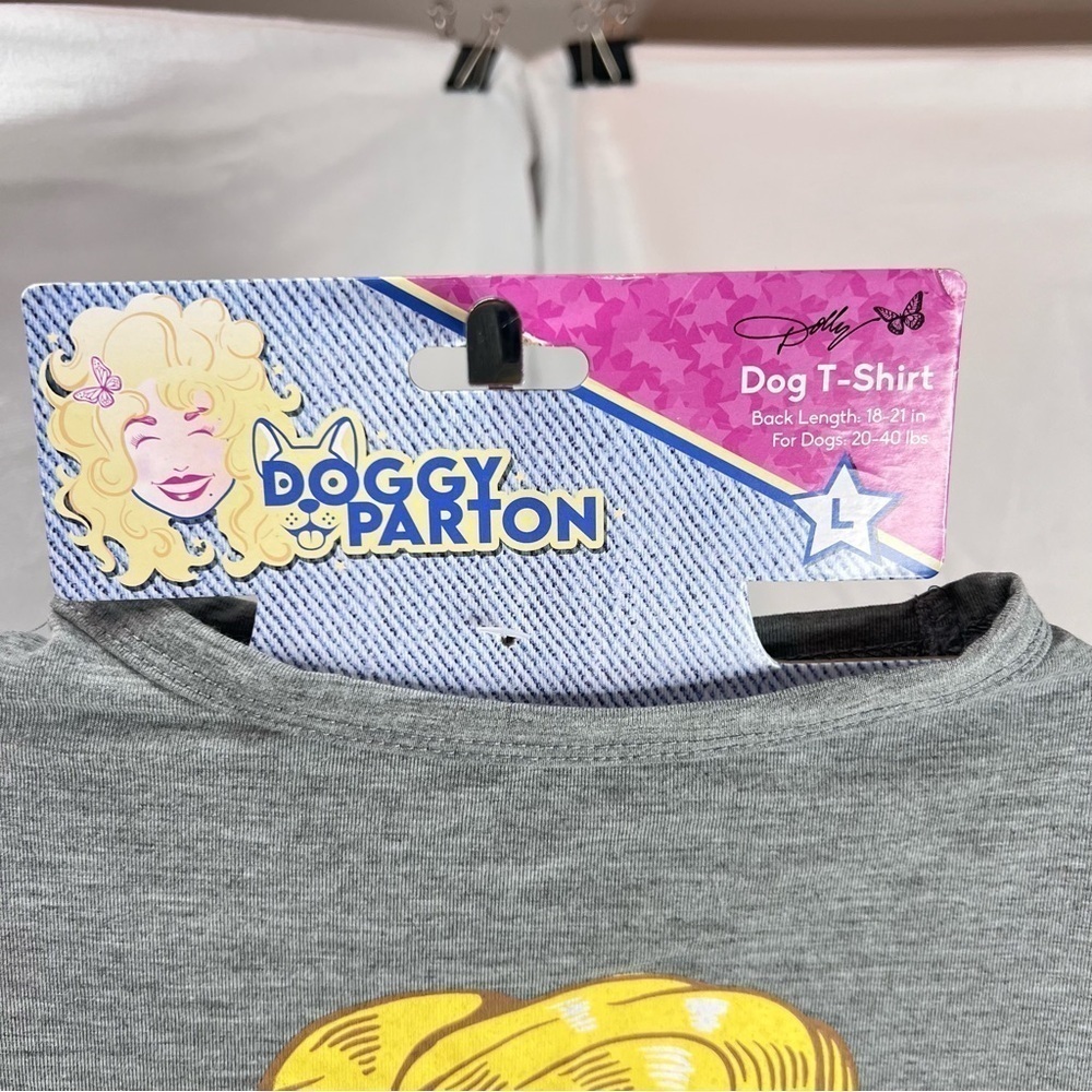 Doggy Parton What Would Dolly Do? T Shirt Gray - Picture 5 of 11